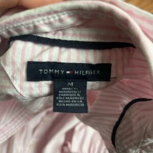 Tommy Hilfiger pink button up